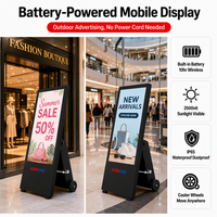 Kiosque intelligent Android sur pied avec écran tactile LCD de 43, 49, 55, 65 pouces, affichage numérique IP65, lecteur d'affichage publicitaire numérique