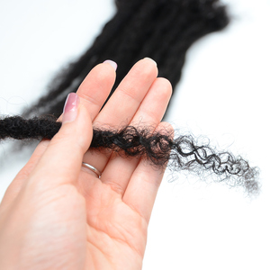 Commercio all'ingrosso di cultura con estremità ricci 100% <span class=keywords><strong>extension</strong></span> di <span class=keywords><strong>veri</strong></span> <span class=keywords><strong>capelli</strong></span> umani in pieno <span class=keywords><strong>extension</strong></span> Dreadlock fatte a mano - Product Image 5