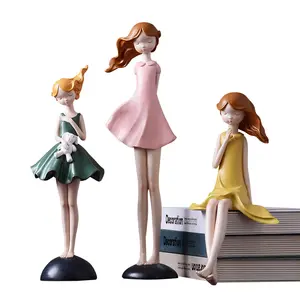 OEM High Quality Commodity Wholesale Interior Decoration And Accessories Girl Resin Figurines Home Decor Statues For Sale