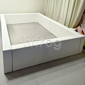 Grande fosse à balles blanche pour enfants adultes grande aire <span class=keywords><strong>de</strong></span> jeux intérieure XL <span class=keywords><strong>location</strong></span> fosse à balles souple fête d'anniversaire <span class=keywords><strong>location</strong></span> toboggan fosse à balles pour enfants - Product Image 2