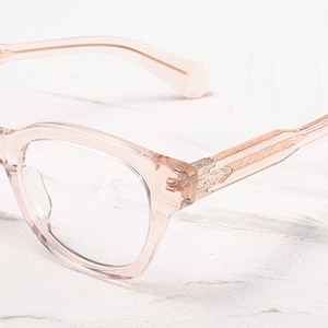 Transparent Full Rim Rectangle <b>Eyeglasses</b> <b>Frames</b> Anti Blue Light Blocking For Women Lightweight Solid Color Adult Size - Product Image 4