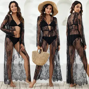 2022 Custom Summer Women Ladies Sexy Hollow Out Beach Cover Up Knit Crochet Singlet Maxi Midi Dress For Women Elegant