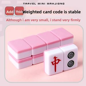 Mini tuiles de <span class=keywords><strong>Mahjong</strong></span> populaires <span class=keywords><strong>en</strong></span> <span class=keywords><strong>ligne</strong></span>, portables pour les voyages, le dortoir, la maison, la chambre, l'extérieur, jeu manuel, emballage <span class=keywords><strong>en</strong></span> sac souple - Product Image 3