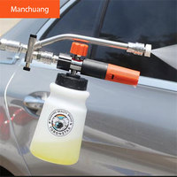 Nouvelle lance à mousse à double valve, interrupteur double usage, canon à mousse, accessoire de nettoyeur haute pression pour un changement rapide de lavage de voiture
