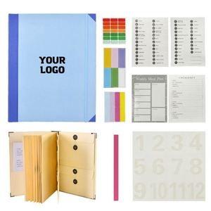 A4 Legal Sized Papers Labelled Expandable <b>Pockets</b> Document Organizer for Important Documents - Product Image 1