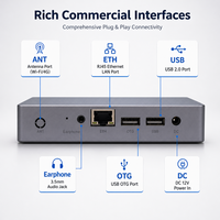 Lecteur multimédia numérique AIOT-133SE-1 Android 10 1 Go + 16 Go 4K UHD pour affichage dynamique avec CMS Signworld préinstallé