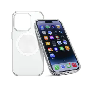 Nieuwe Trending Transparant Draadloos Opladen Telefoon Case Tpu Magnetische Telefoon Case Voor Iphone 12 13 14 15