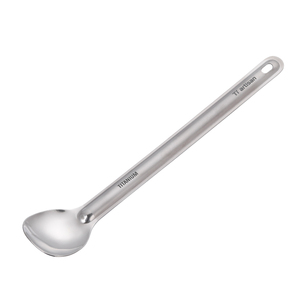 Cuillère de Camping en Titane Pur Ultra-Léger Écologique Portable Réutilisable Couverts 215mm pour Camping en Plein Air Randonnée Randonnée - Product Image 2