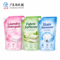 Pochette souple anti-fuite pour assouplissant textile, recharge de produits chimiques quotidiens, emballage vertical