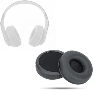 Coussinets d'oreille Pro de remplacement en cuir protéiné et mousse à mémoire de forme Coussinets d'oreille pour casque Monster Beats Ntune HD