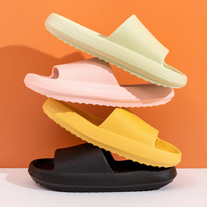 Унисекс шлепанцы-слайды с индивидуальным логотипом, на толстой подошве из пены EVA, водонепроницаемые, легкие, быстросохнущие, для душа - Product Image 1