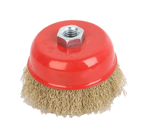 Pex 2.5inch 65 mét đồng công nghiệp uốn Bàn chải dài mài mòn bánh xe thép bàn chải để đánh bóng dây đồng lông làm sạch cup - Product Image 4