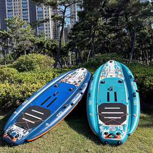 Tabla de <span class=keywords><strong>Surf</strong></span> Inflable OEM para Deportes Acuáticos, Bote de Pesca Inflable con Remo y Asiento Inflable - Product Image 5