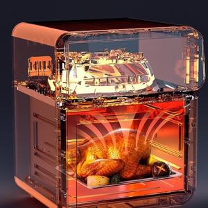 <span class=keywords><strong>Friteuse</strong></span> à air intelligente multifonctionnelle 2-en-1 en acier inoxydable grande capacité pour usage domestique, avec fenêtre de visualisation, pour le commerce extérieur - Product Image 2