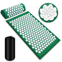 Tapis de massage des pieds d'acupression biologique d'acupuncture écologique personnalisable ensemble de tapis de yoga et d'oreillers