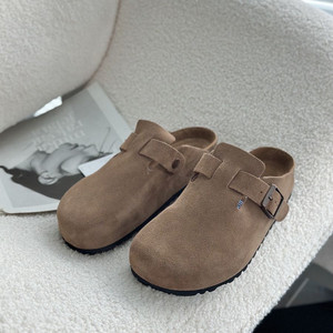 Birken London Pantoufles en cuir de vachette Sandales orthopédiques en liège pour femmes hommes Anti-glissant Caractéristique <span class=keywords><strong>Semelle</strong></span> intérieure en liège pour les saisons printemps et été - Product Image 2