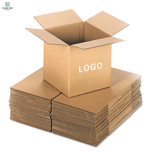 Cajas de Cartón Corrugado de Doble Pared Marrón Natural, 5 Capas, Forro de Esponja Resistente, Laminación Mate, Reciclables, <span class=keywords><strong>para</strong></span> Mudanza de Armarios - Product Image 1