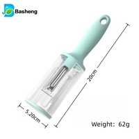 Écailleur de poisson manuel multifonctionnel en acier inoxydable, type rangement, pour cuisine domestique, outils pour fruits et légumes