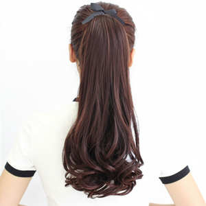 Parrucca da donna con decorazione per capelli a coda di cavallo - Product Image 1