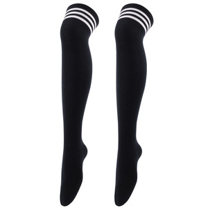 TEEMERRYCA S007, calcetines hasta el muslo para <span class=keywords><strong>mujer</strong></span>, medias a rayas por encima de la rodilla, medias finas, medias largas, medias deportivas, calentadores de piernas informales - Product Image 6