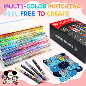 Juego de Marcadores Acrílicos para Estudiantes y Niños, 240 Colores, Punta Suave, Marcadores Opacos a <span class=keywords><strong>Base</strong></span> de Agua para Dibujo Artístico - Product Image 2