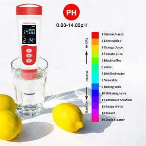 เครื่องวัดค่า PH ดิจิตอลกันน้ำ วัดอุณหภูมิ TDS EC สำหรับการทดสอบความบริสุทธิ์ของน้ำในสระว่ายน้ำและน้ำเพาะเลี้ยงสัตว์น้ำ - Product Image 5