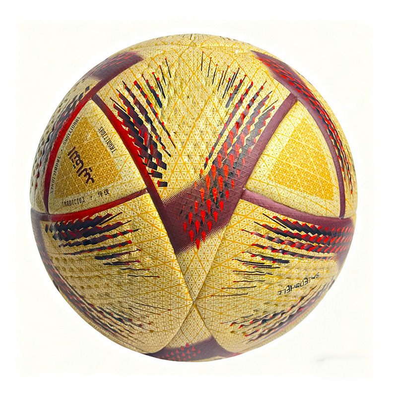 Balón de fútbol clásico de cuero dorado de la Copa Mundial