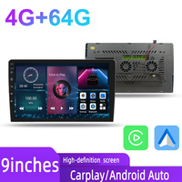 ABD Deposu Araba DVD Oynatıcısı 9" Android Stereo RAM 4GB 64GB ROM Bt FM Dijital Sinyal İşlemcili Radyo Araç Multimedya Video