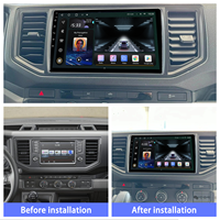 Lecteur DVD de voiture Meihua TS7 10 pouces Android 12 4Core Carplay Auto écran universel pour VW Crafter 2017-2021 MP3 stéréo TV