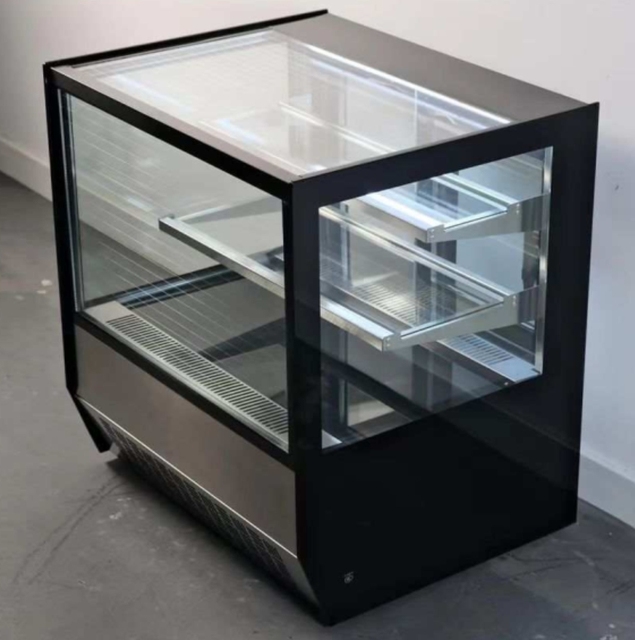 Popular Curved Glass Cake Showcase Refrigerated Chocolate Display Case Cake Display Cabinet Display Fridge