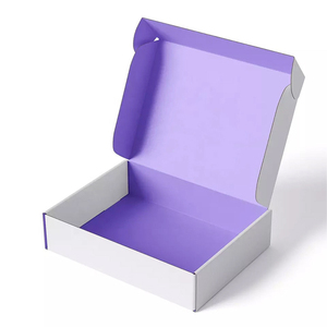 Tùy chỉnh sóng có thể tái chế Logo món quà màu hồng bao bì giày quần áo hộp giấy Bưu Chính bưu phẩm vận chuyển hộp cho doanh nghiệp nhỏ - Product Image 5