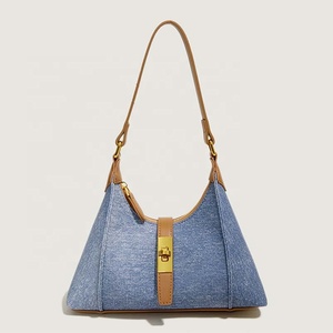 Bolso de <span class=keywords><strong>mano</strong></span> Retro Vintage Blanco marrón para mujer, bolso de <span class=keywords><strong>mano</strong></span> de gama alta con correa para el hombro - Product Image 4