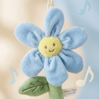Jouet suspendu écologique unisexe pour berceau de bébé, fleur en peluche douce en polaire, hochet sensoriel marguerite, décoration de chambre de bébé, cadeau pour nouveau-né