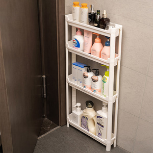 Estante de Almacenamiento Estrecho para Detrás de la Puerta, Carrito de Pie para Espacios Reducidos en el Baño, Estante Delgado para Inodoro, Organizador de Almacenamiento para Entrada - Product Image 6