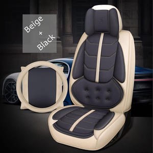 Housses de <span class=keywords><strong>siège</strong></span> auto en <span class=keywords><strong>cuir</strong></span> populaires 2026 – Version 9D de luxe – Vente en gros – Matériaux PVC complets – Adaptées à la plupart des voitures - Product Image 5