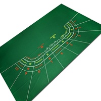 YH Tapis de table de poker personnalisé Impression en caoutchouc Casino 3 cartes Blackjack Baccarat Texas Roulette Mat Poker Layout