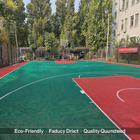 Piste d'athlétisme en plastique personnalisée de haute qualité, résistante à l'usure, avec absorption des chocs et antidérapante, pour parcs sportifs communautaires, fabriquée en Chine