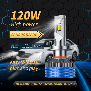 120W 6000K bianco <span class=keywords><strong>H7</strong></span> LED fari Hi/<span class=keywords><strong>anabbaglianti</strong></span> H4 Canbus lampadine 10000LM LED H11 9005 9006 nuova <span class=keywords><strong>luce</strong></span> di marcia diurna - Product Image 5