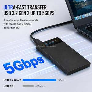 Factory Custom Smart LCD NVMe <b>SSD</b> Enclosure M.2 USB Type C <b>External</b> <b>SSD</b> Case 5Gbps High Speed Storage Adapter - Product Image 2