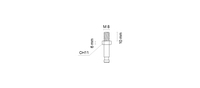 MACO 0581 Fourniture directe d'usine Excellente vente en gros Roulettes à douille pour meubles en Italie Roulette à roulement en nylon multicolore de 60 mm