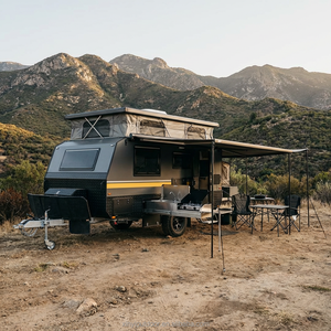 New Family Off-Road Travel Trailer Electric Brake <strong>Caravan</strong> With Independent Suspension Slide-Out Expanding Living Room - Product Image 6