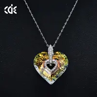 Colar de Amor de Cristal Semi Jóia, Luxuoso, Atacado, China