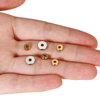 Disque d'Espacement Rond Plat en Acier Inoxydable 18k PVD Plaqué Or pour la Fabrication de Bijoux, Fournisseurs de Bijoux