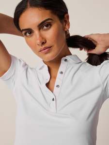 Séchage rapide deux pièces jupe costume polo bouton confortable femmes sports de plein air nude tennis jupe fitness gym wear - Product Image 4