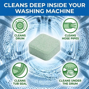 <span class=keywords><strong>Solution</strong></span> d'entretien écologique pour lave-linge à chargement frontal et à chargement par le haut, comprimés nettoyants pour lave-linge - Product Image 2