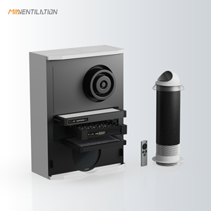 Système de ventilation d'air frais sans conduit pour CVC, échangeur de chaleur mural pour chambre passive, villa, HRV, ERV - Product Image 3