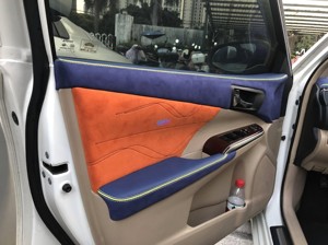 <span class=keywords><strong>Pour</strong></span> Toyota Camry 2012-2017, ensemble de garnitures de tableau de bord et de panneaux de porte en suède bicolore bleu-orange, <span class=keywords><strong>accessoires</strong></span> de rénovation et de mise à niveau de l'intérieur de <span class=keywords><strong>la</strong></span> <span class=keywords><strong>voiture</strong></span> - Product Image 4
