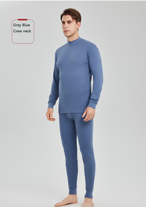 Di alta qualità lunghezza regolare Anti-odore <span class=keywords><strong>manica</strong></span> <span class=keywords><strong>lunga</strong></span> biancheria <span class=keywords><strong>intima</strong></span> intrecciata Standard termica per gli uomini 100% <span class=keywords><strong>cotone</strong></span> - Product Image 5