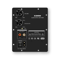 Module d'amplificateur de plaque pour caisson de basses professionnel, amplificateur domestique modèle A320W pour caisson de basses avec entrée RCA et sortie MONO pour haut-parleur