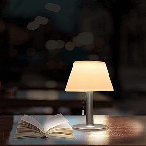 โคมไฟตั้งโต๊ะ <span class=keywords><strong>LED</strong></span> โมเดิร์น แสงวอร์มไวท์ 3500K พร้อมสายดึงเปิด-ปิด ใช้ไฟ AC 85-265V เหมาะสำหรับห้องนอน - Product Image 3